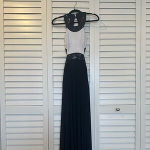Black and White Prom Dress Size 4